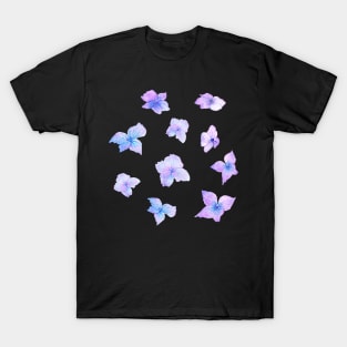 Little Hydrangea Watercolor Flowers T-Shirt